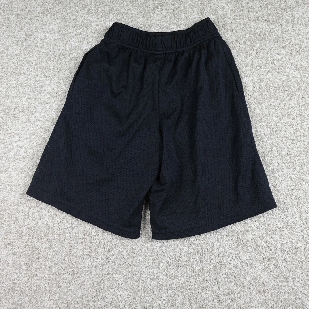 C9 by Champion Boys Black Mesh Athletic Shorts Size M 8-10 Elastic Waist Sport